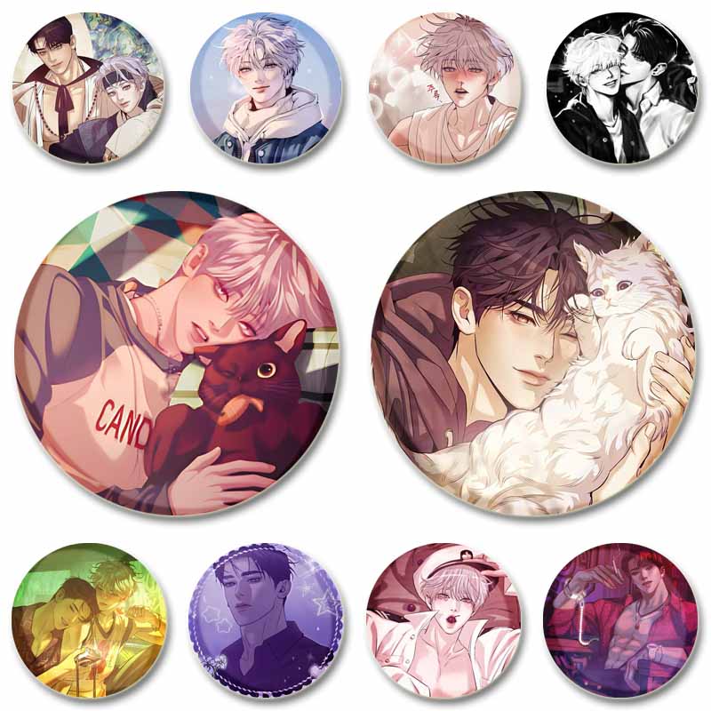 Korean Manhwa Soft Button Pins - огляд і ціна Modern Korean Lifestyle